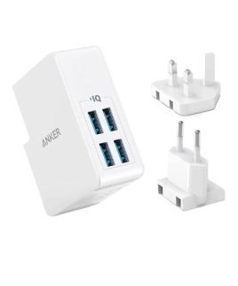 Anker A2042L11 PowerPort 4 Lite travel charger (White)