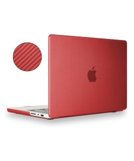 Hard Shell Case For Apple MacBook Pro (14-inch) 2023 (A2779) / 2021 (A2442) -Carbon Red