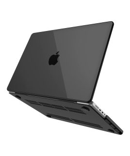 Hard Shell Case for Apple MacBook Pro (14-inch) 2023 (A2779) 2021 (A2442) - Crystal Black