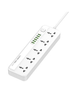 LDNIO SC5415 Power Strip With USB Port and Switch Button Extension Power Socket 2500 W 5 OUTLETS 4 USB PD/QC 3.0 Total 20 W