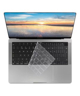 Keyboard Protector Cover For MacBook Pro 16.2/14.2 (A2485/A2442/A2941) Arabic & English UK – Clear